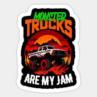 Monster Truck are my Jam Funny Sticker